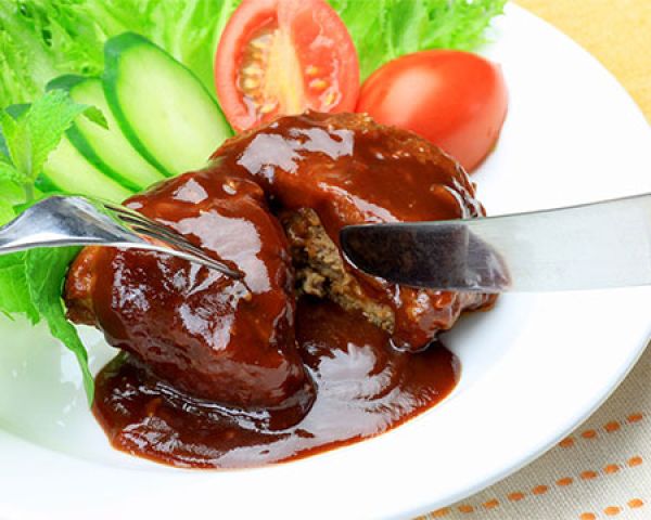 Too-Good-For-A-Bun Burgers with Quick Red Wine Sauce